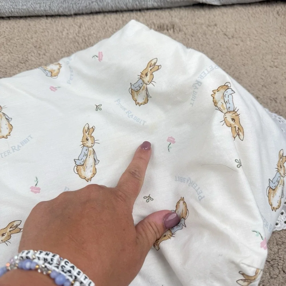 Cuddle My Dolly Peter Rabbit Carrier Lot Of 2 One Bedding Set Vintage 90s